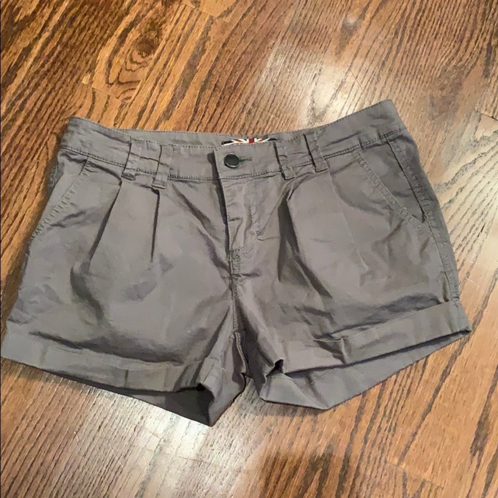 Makers of True Originals army green shorts